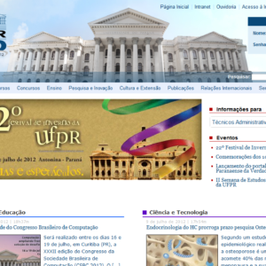 UFPR University Website (2010)